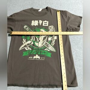 Anvil Power Rangers Gray T-Shirt -Anvil Loot Crate Exclusive-Japanese Text Sz M